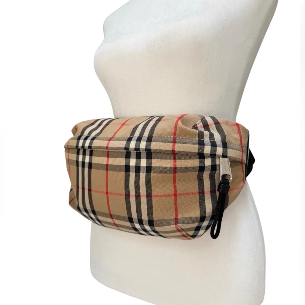 Burberry Sonny Check Canvas Belt Bum Bag - Picture 4 of 16